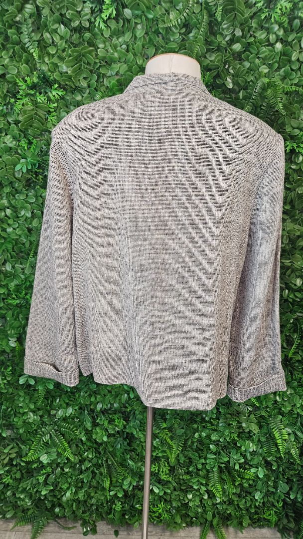 Bidwear Neutral Linen Textured Blazer (18)