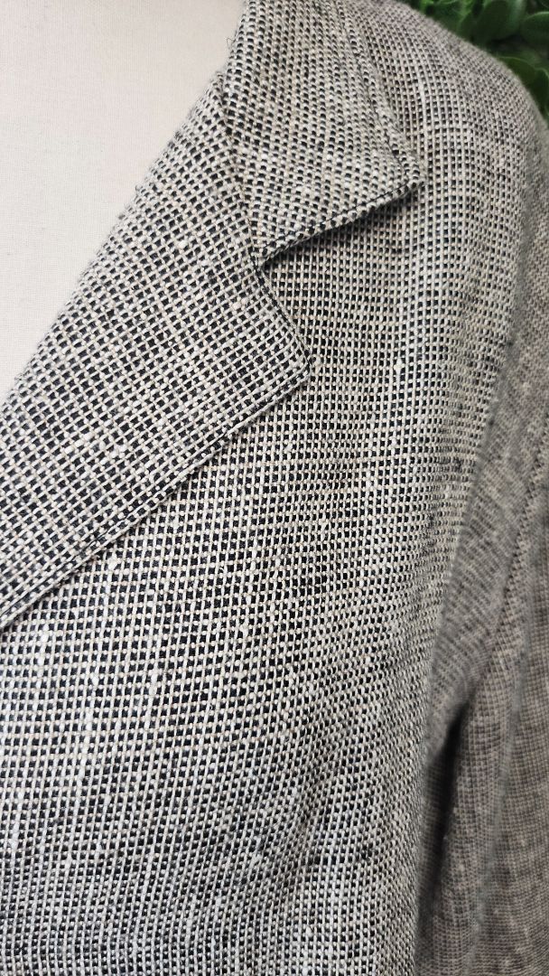 Bidwear Neutral Linen Textured Blazer (18)