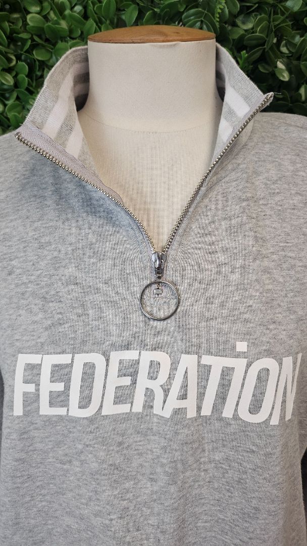 Federation Grey Sweatshirt Dress (12)