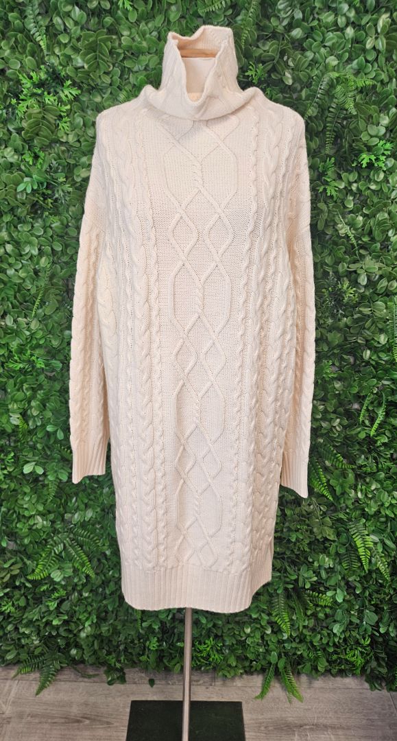 Drama The Label Cream Cable Knit Dress (12)