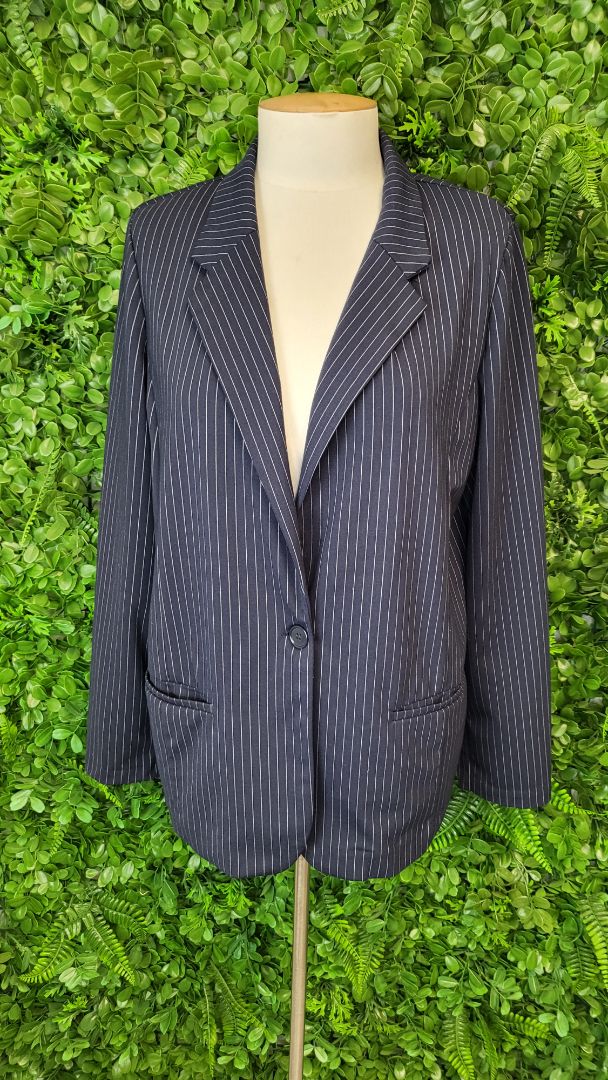Liverpool Navy Pinstripe Blazer (14)