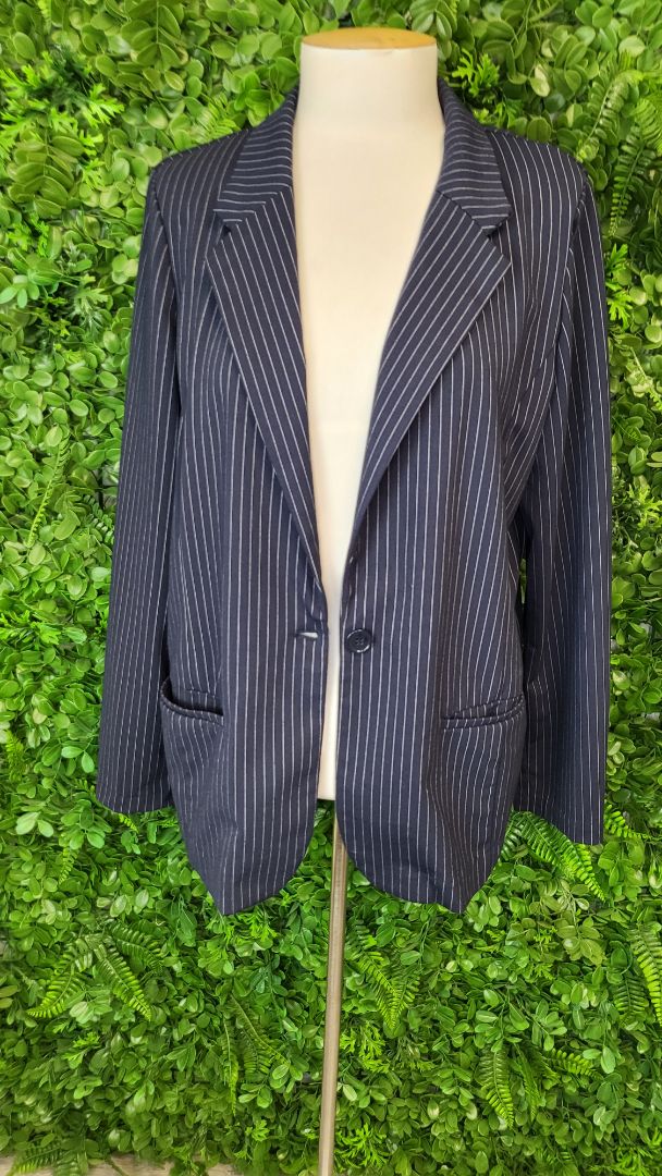 Liverpool Navy Pinstripe Blazer (14)