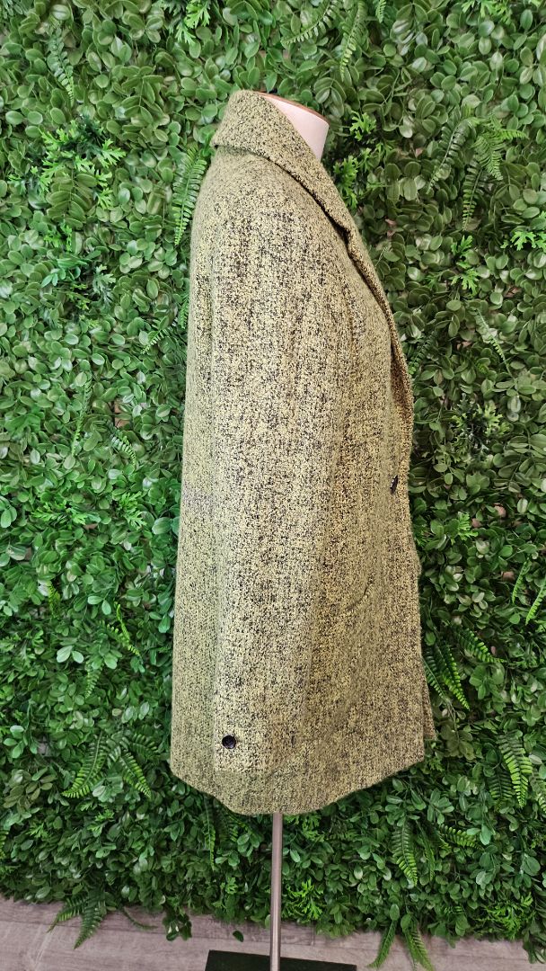 Maison Scotch Green Wool Blend Coat 10/12