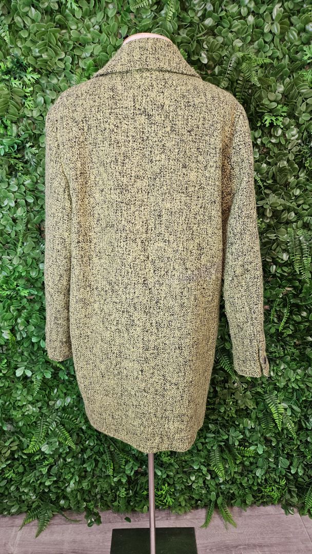 Maison Scotch Green Wool Blend Coat 10/12