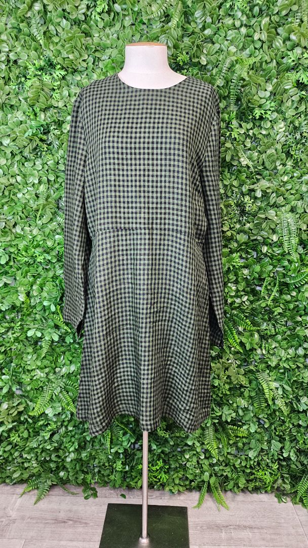 Max Green Gingham Gemma Dress BNWT (16)