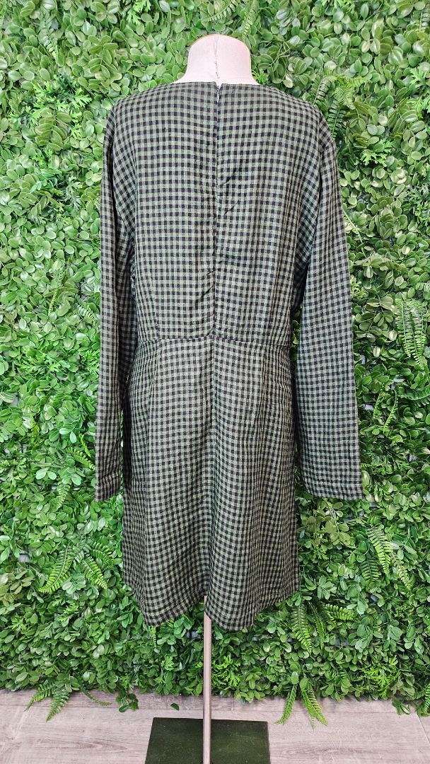 Max Green Gingham Gemma Dress BNWT (16)
