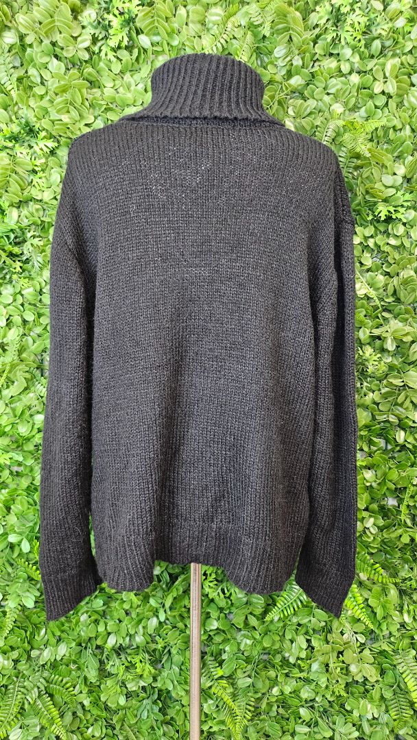 Stella & Gemma Black Rolled Neck Knit BNWT (12)