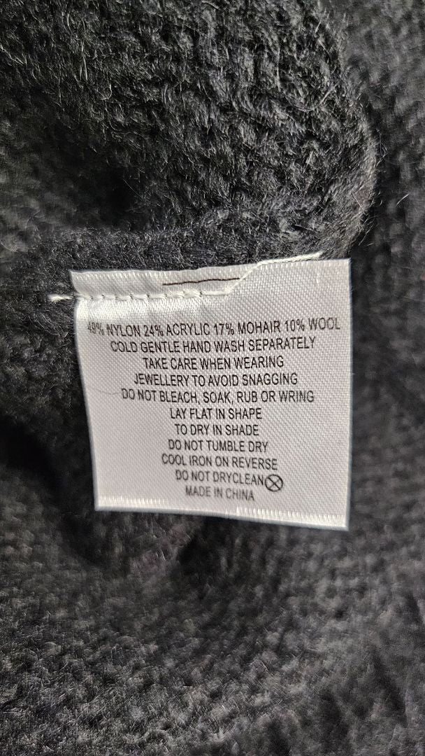 Stella & Gemma Black Rolled Neck Knit BNWT (12)