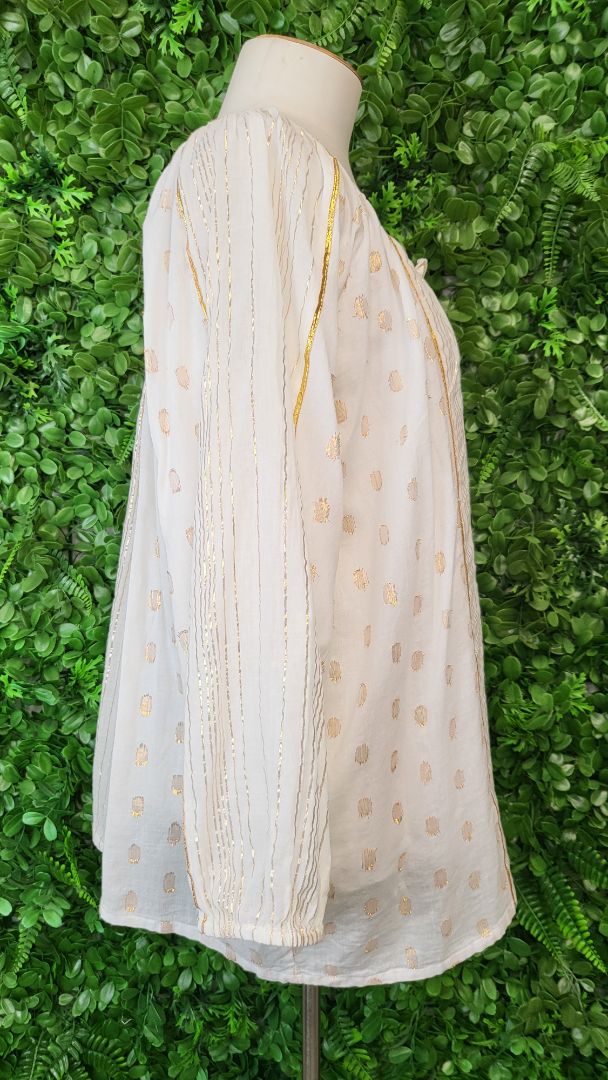 Caju Cream/Gold Resort Top (14)