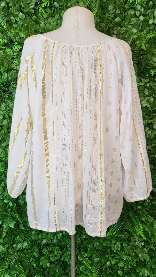 Caju Cream/Gold Resort Top (14)