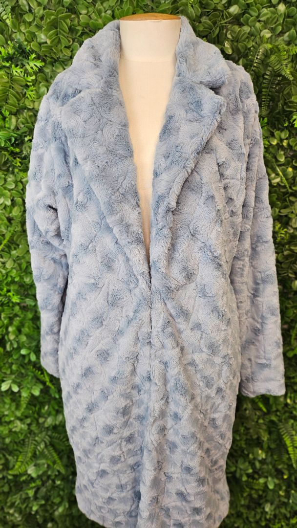 Augustine Dusty Blue Bobbie Coat BNWT (14)