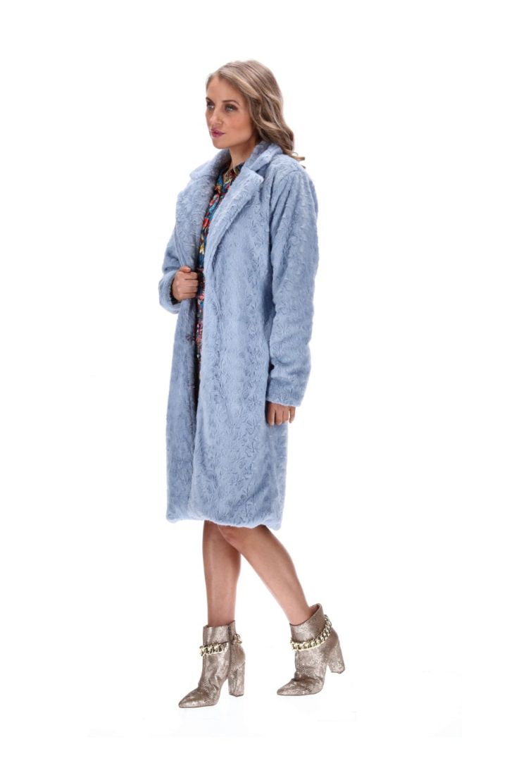 Augustine Dusty Blue Bobbie Coat BNWT (14)