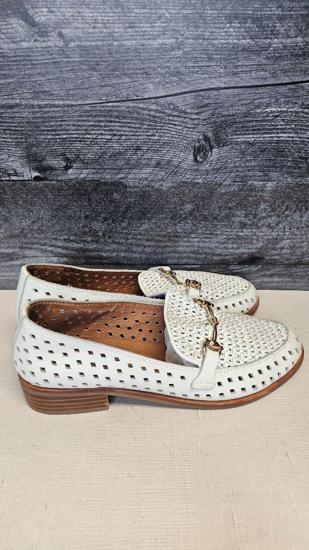 Bresley White Leather Loafer (37)
