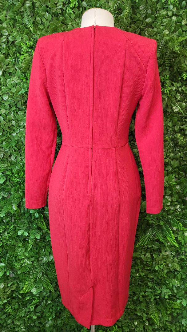 Asos Red Fitted Dress (10)