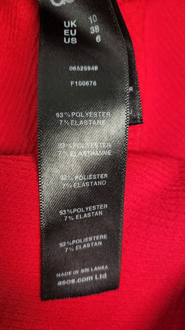 Asos Red Fitted Dress (10)
