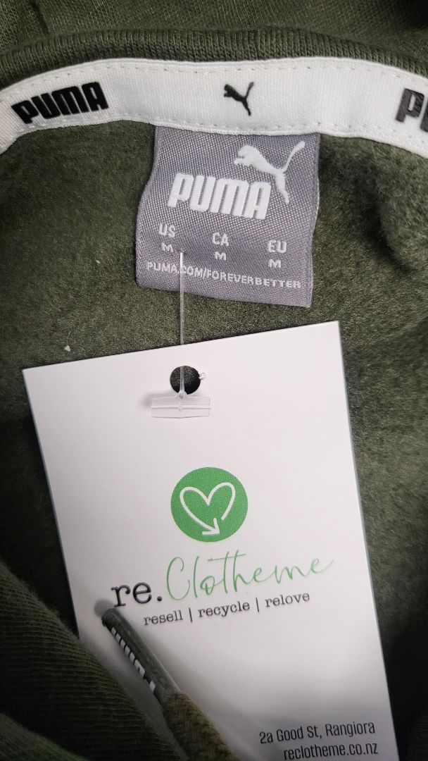 Puma Khaki Logo Hoodie (12)