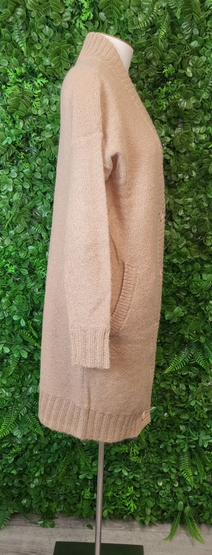 Country Road Tan Longline Cardi Knit (8-10)