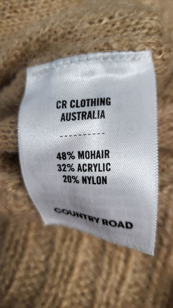 Country Road Tan Longline Cardi Knit (8-10)