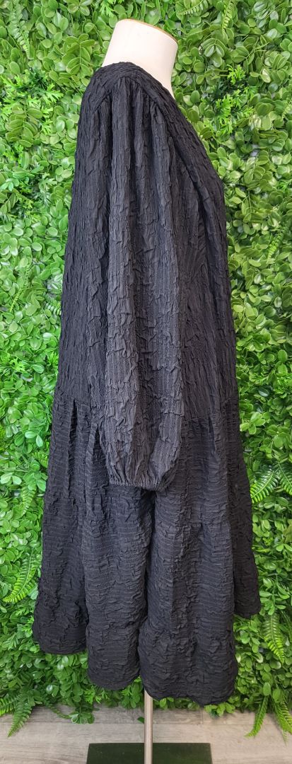 Drama The Label Black Textured Dress (16)