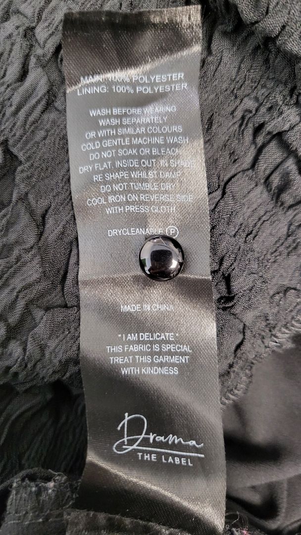 Drama The Label Black Textured Dress (16)