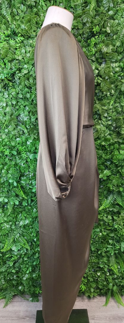 Shona Joy Pine One Shoulder Dress BNWT (12)