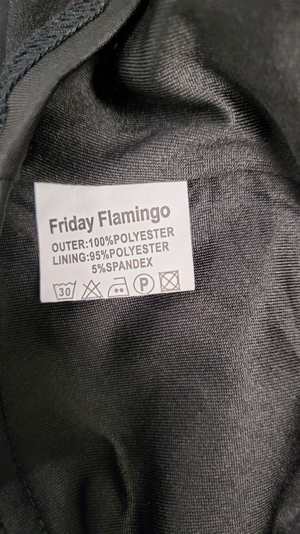 Friday Flamingo Black Flare Sleeve Top (20)