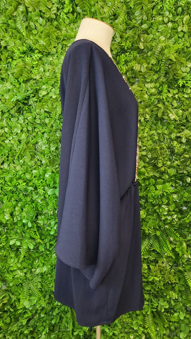 Augustine Navy Batwing Mini DRess (12)