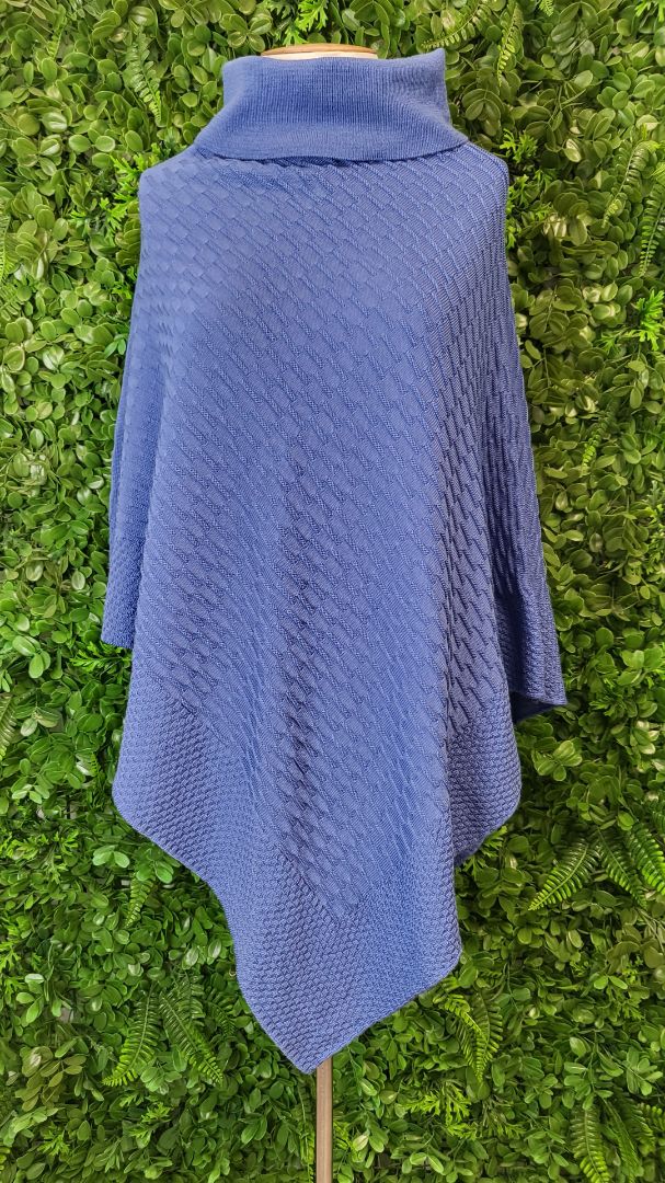 Ivy Blu Ocean Merino Knit Poncho (10-14)