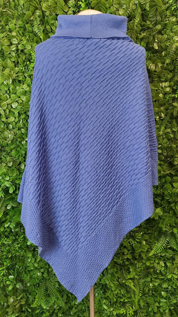 Ivy Blu Ocean Merino Knit Poncho (10-14)
