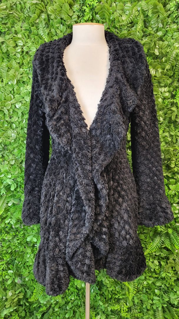 Lili Black Faux Fur Coat (10)