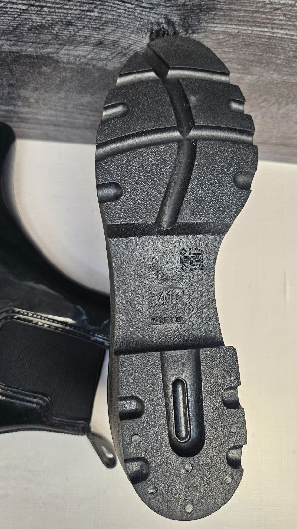 UGG Black Vivien PVC Gumboot NEW (41)