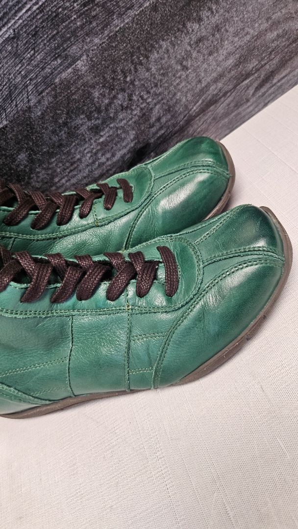 Hot Pulse Green Lace Up Boot NEW (38)