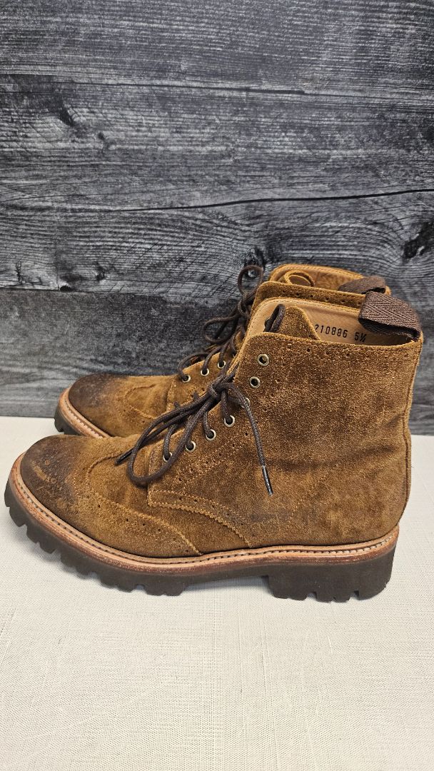 Grenson Brown Brogue Boots (38.5cm)