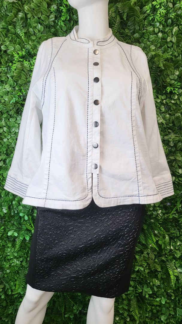 Virtuelle White Denim Jacket (22-24)