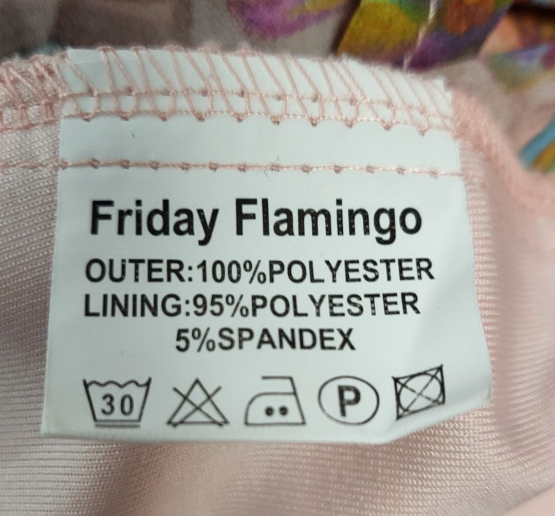 Friday Flamingo Floral Wrap Top BNWT (20-22)