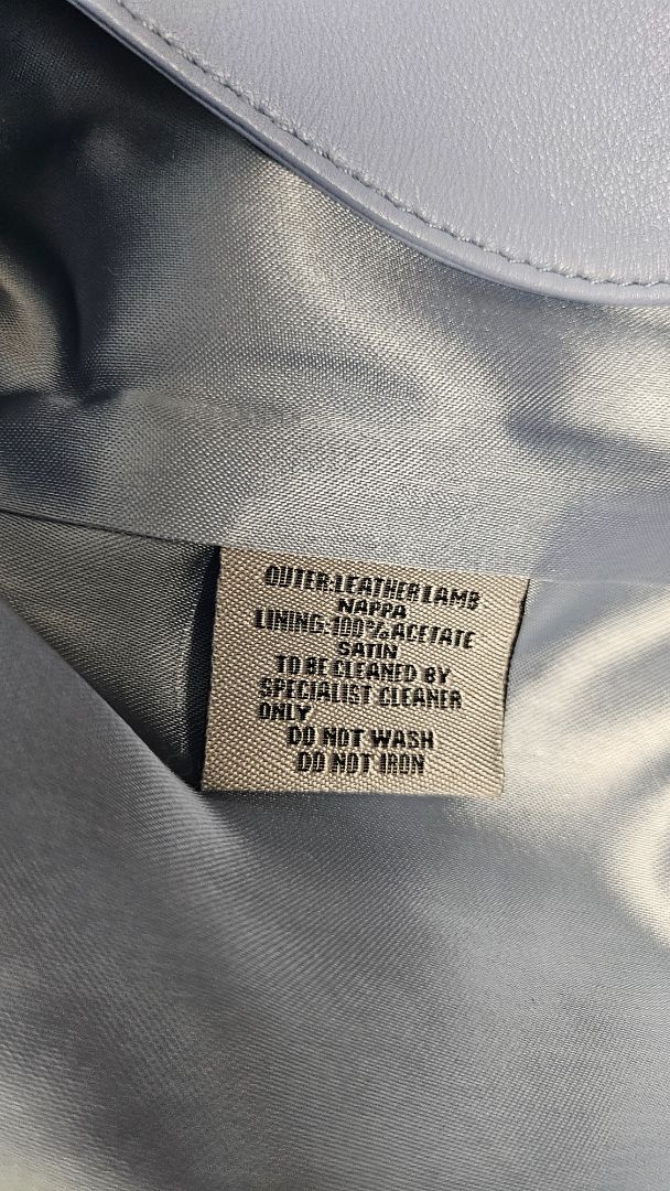 PJ Skins Sky Blue Leather Blazer (12)