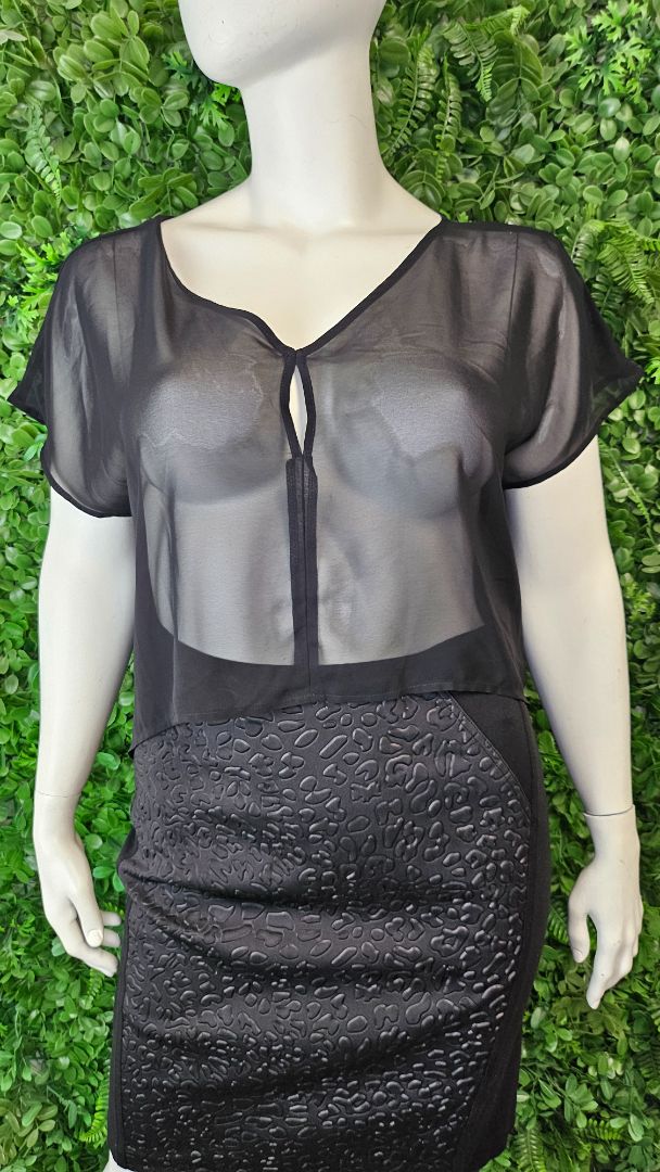 Obi Black Sheer Layering Top (18)