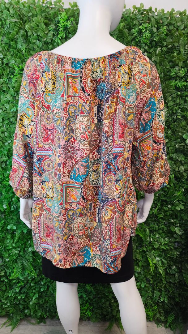 Paprika Multi Boho Top (20-22)