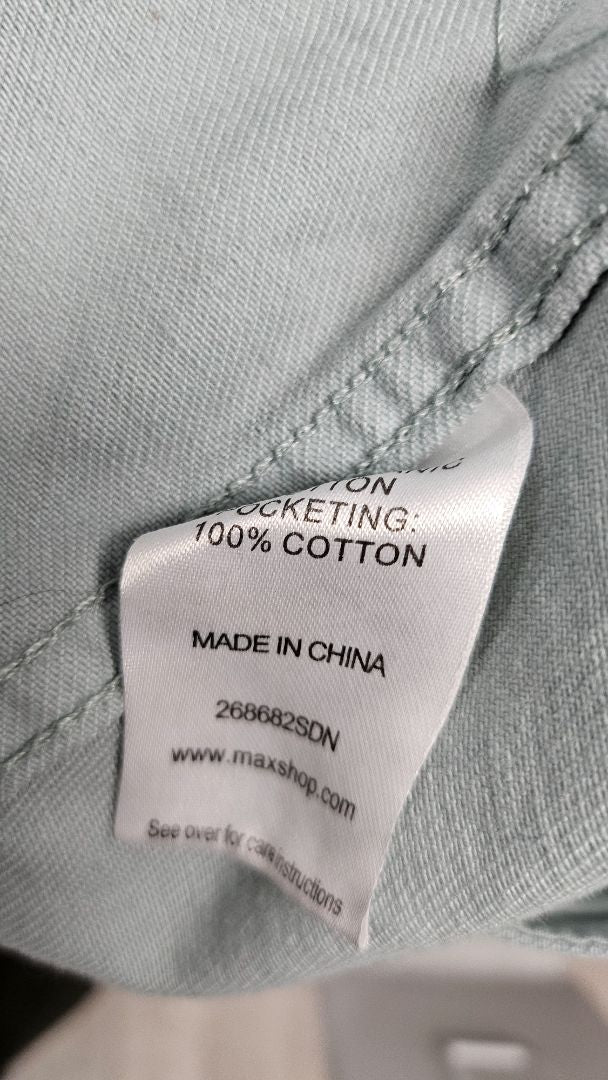 Max Mint Green Distressed Denim Jacket (14)