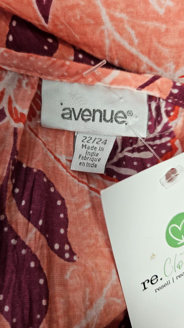 Avenue Orange Midi Dress (22-24)