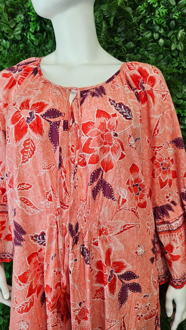 Avenue Orange Midi Dress (22-24)