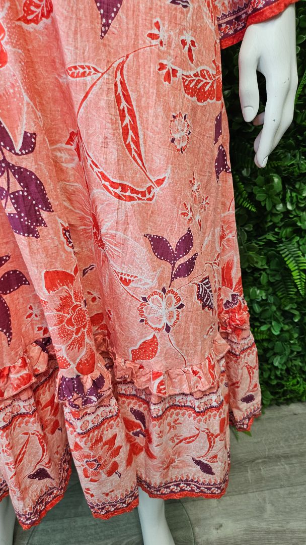 Avenue Orange Midi Dress (22-24)