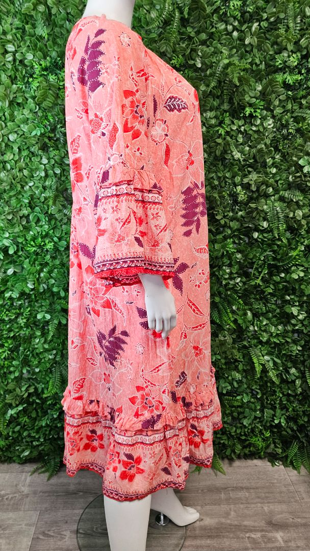 Avenue Orange Midi Dress (22-24)