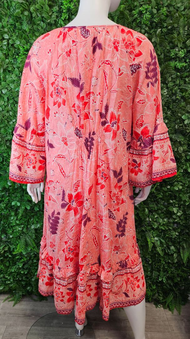 Avenue Orange Midi Dress (22-24)