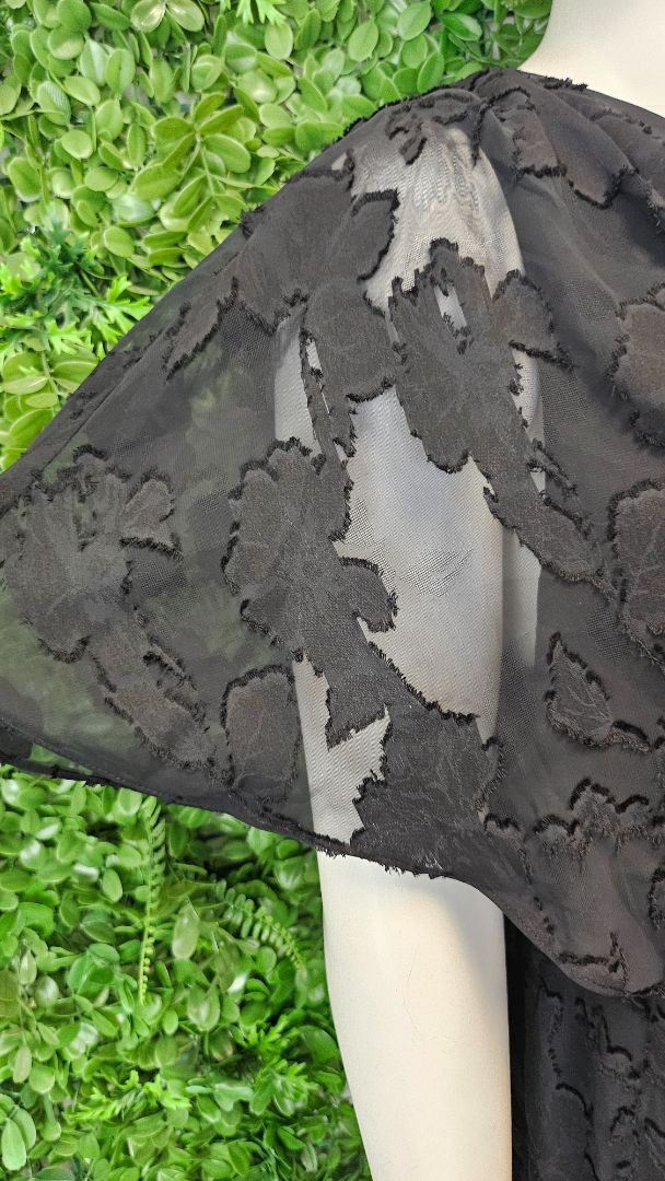 Forever New Black Burnt Out Dress (22)