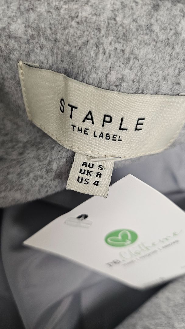 Staple The Label Grey Classic Coat (12)