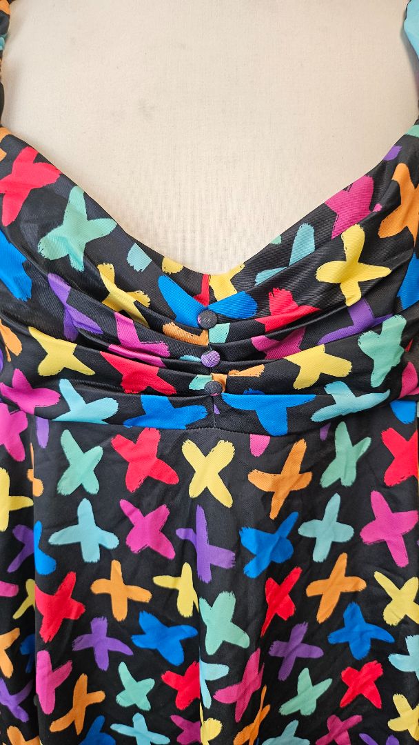 Little Party Dress Multi Cris Cross Dress (16)