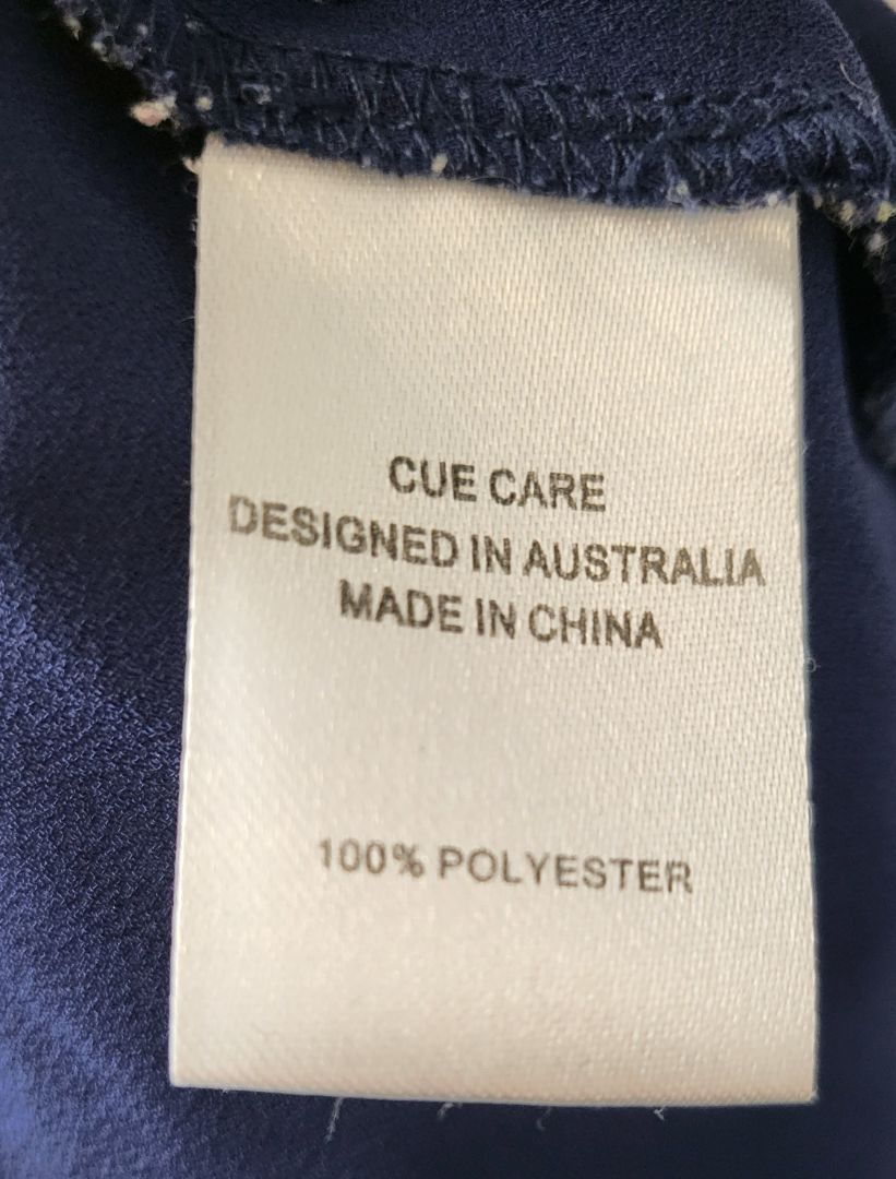 Cue Navy Georgette Shirt (12)