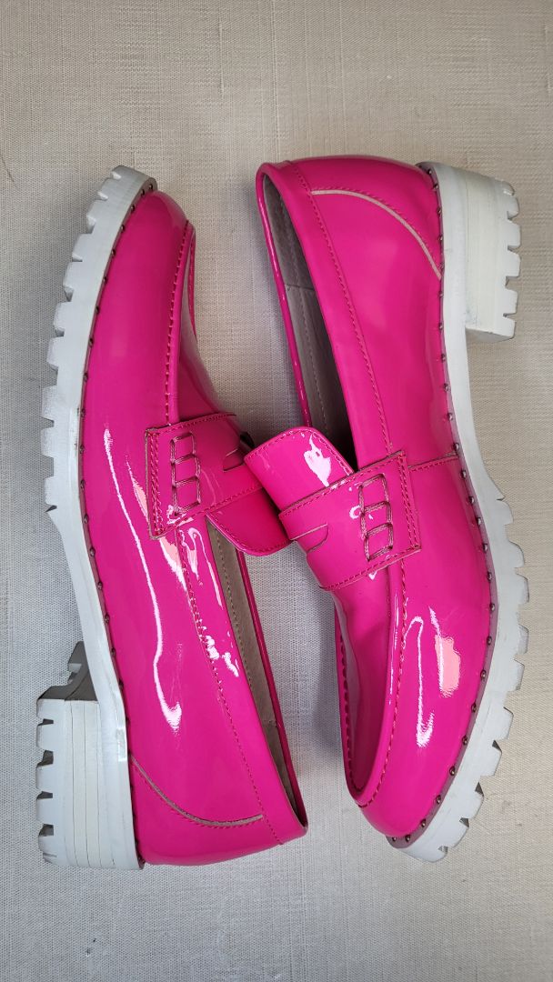 Valdo Pink Patent Loafer (37)