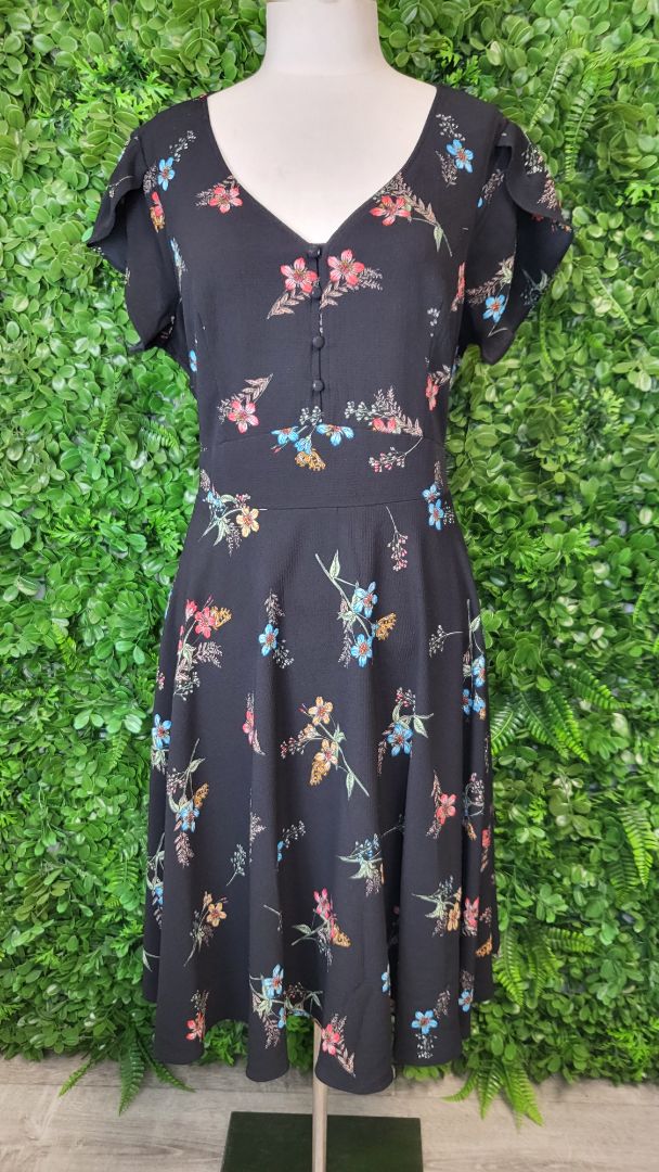 City Chic Floral Fit & Flare Dress (14)